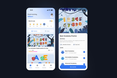 英语学习应用APP UI KIT (FIG)
