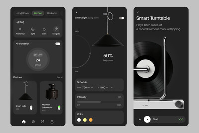 智能居家控制 APP UI KIT (FIG)