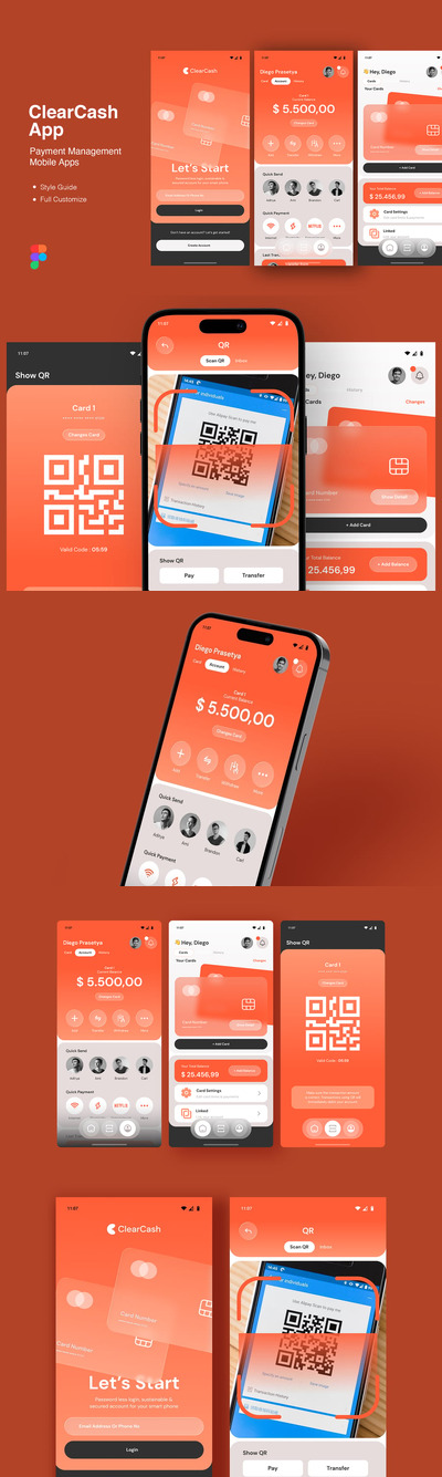 支付管理移动应用APP UI KIT (FIG)