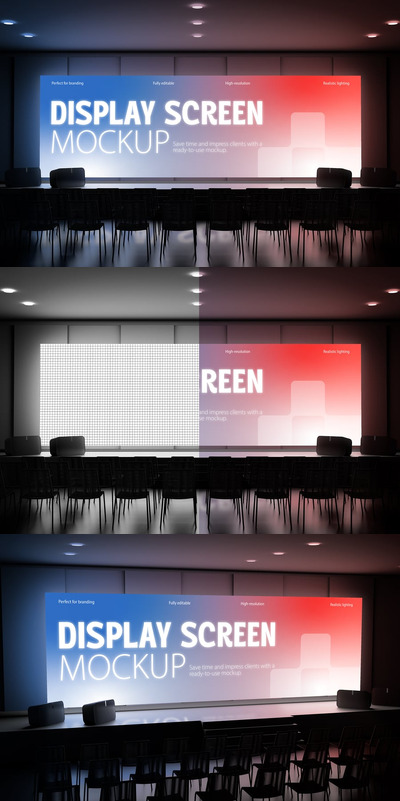 显示屏幕模型样机 (PSD)