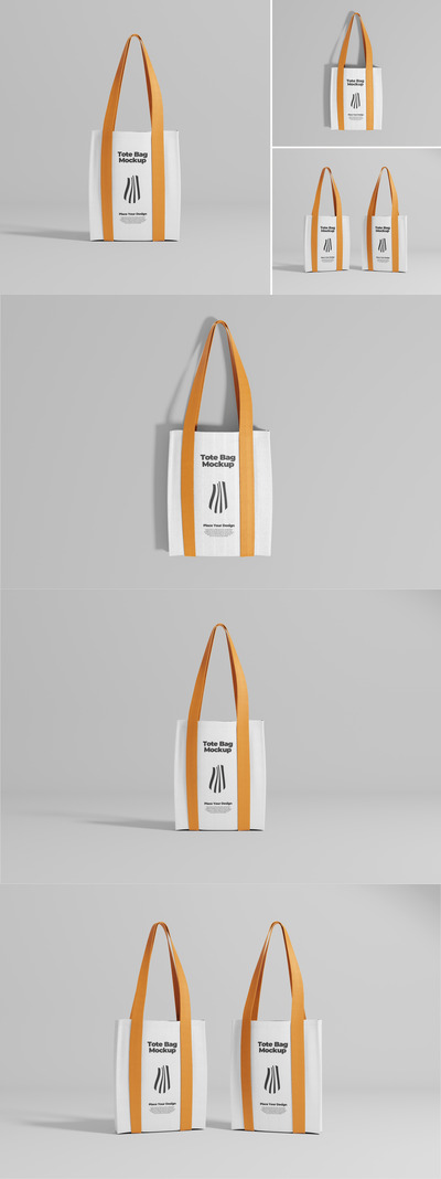 手提袋模型样机 (PSD,PDF)