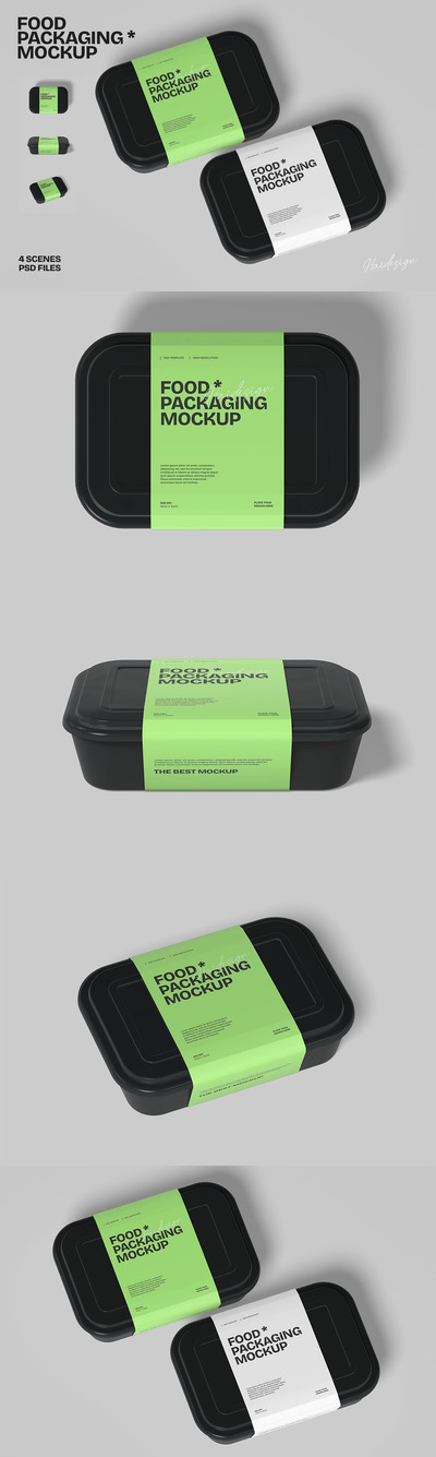 食品包装模型样机 (PSD)