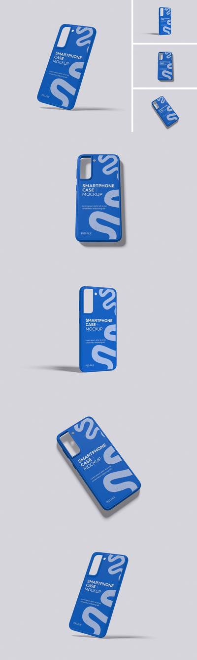 智能手机案例模型样机 (PDF,PSD)