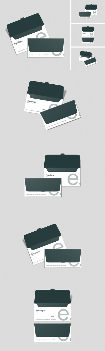 信封模型样机 (PSD,PDF)