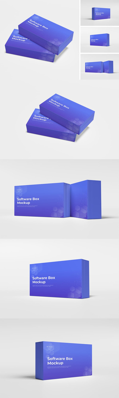软件盒模型样机 (PSD,PDF)