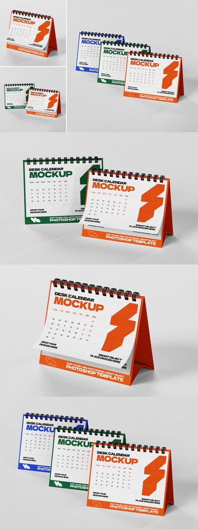 桌子日历模型样机 (PSD)