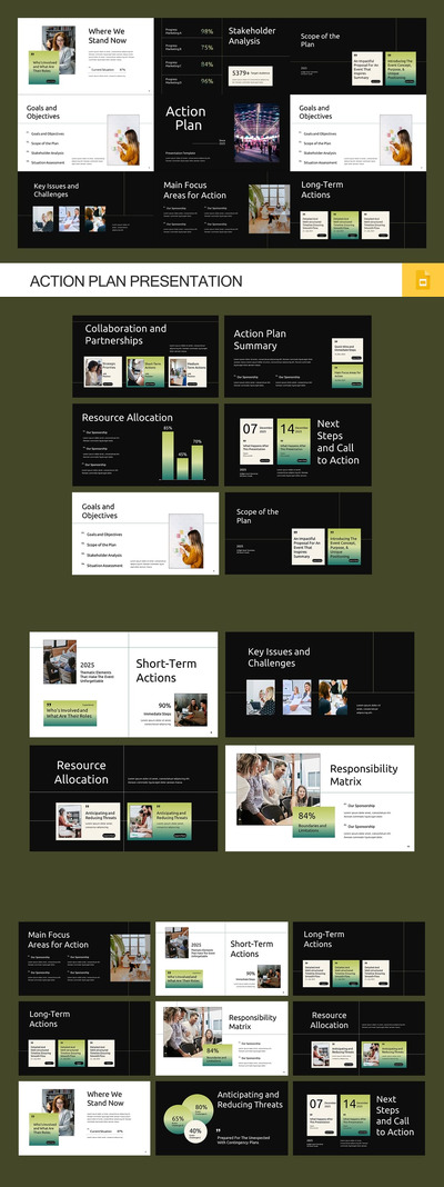 行动计划PPT模板 (PPTX)