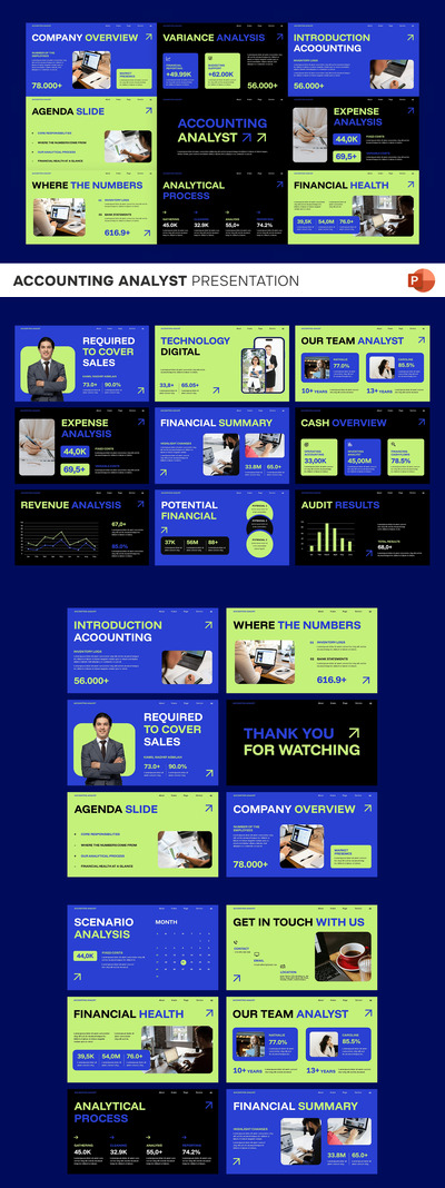 会计分析师PPT模板 (PPTX)
