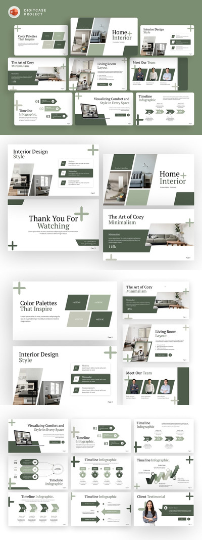 家庭内部活动PPT模板 (PPTX)