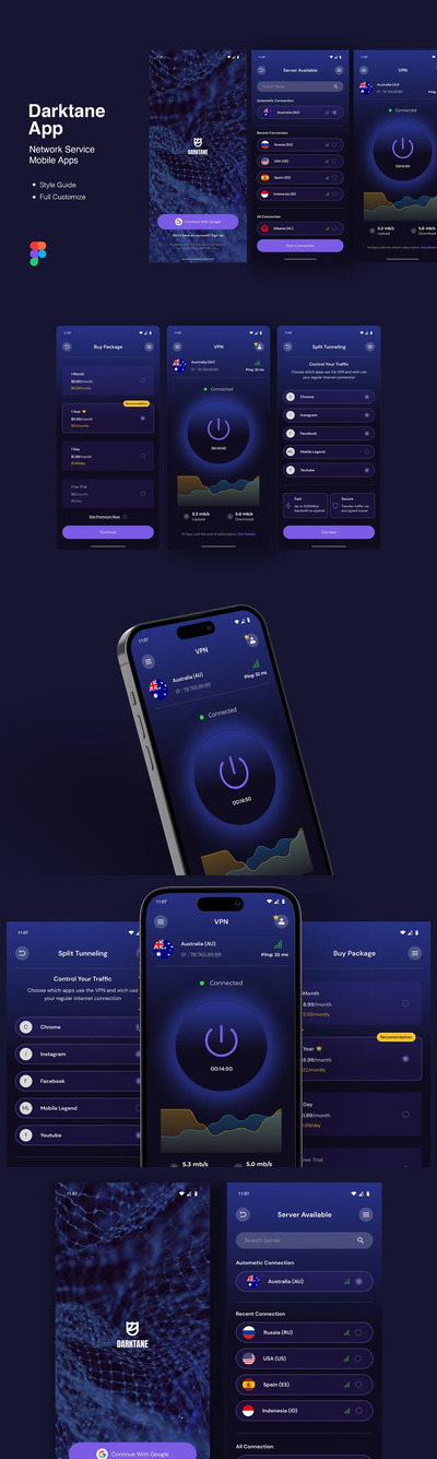 网络服务移动应用APP UI KIT (FIG)