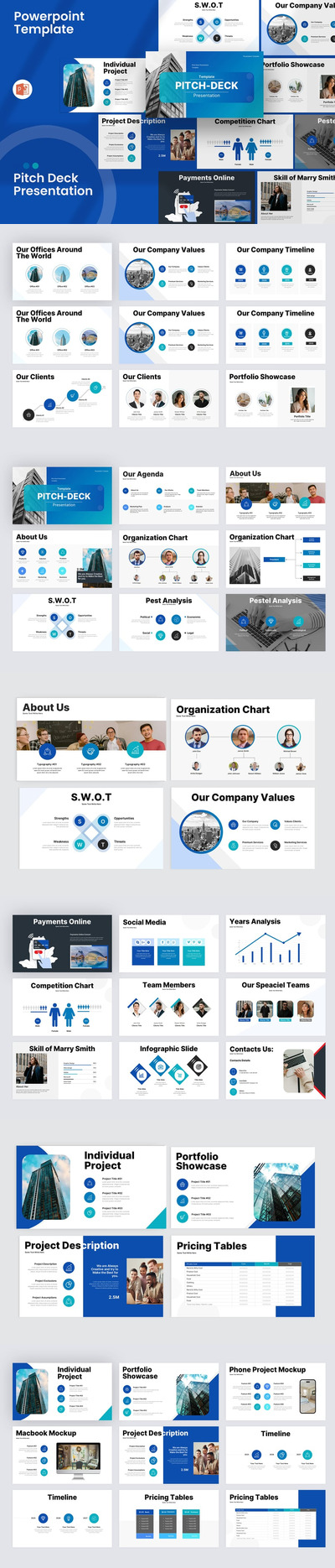 项目路演模板PPT模板 (PPTX)