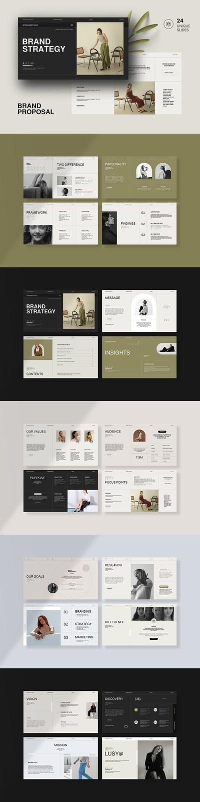 品牌策略PPT模板 (PPTX)