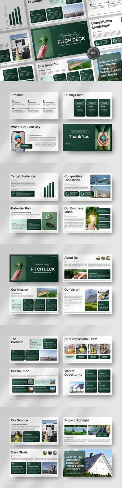 可再生能源介绍PPT模板 (PPTX)