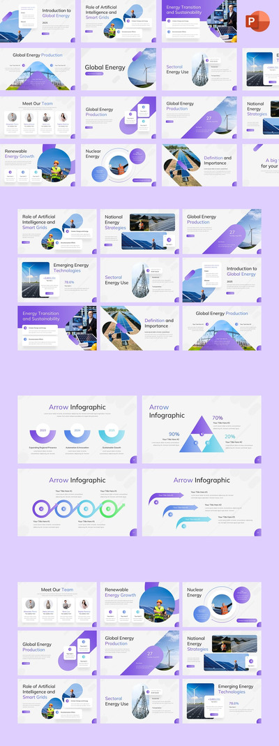 全球能源PPT模板 (PPTX)