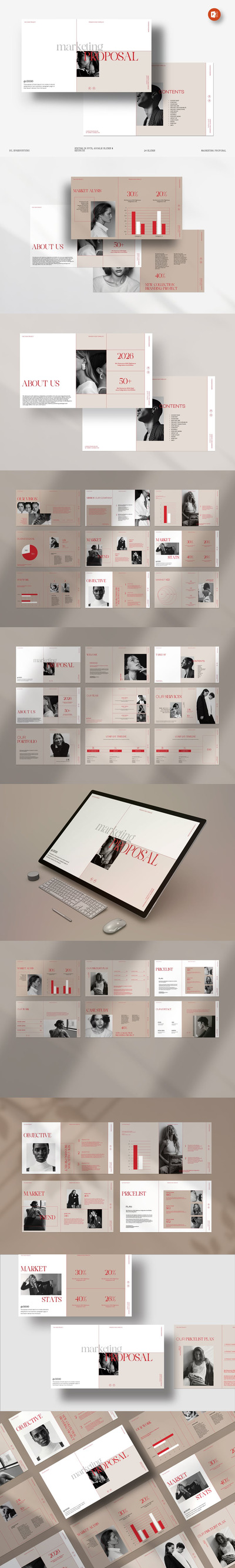 营销建议PPT模板 (PPTX)