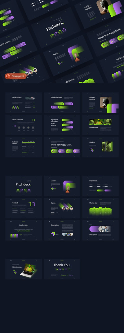时尚高端项目介绍PPT模板 (PPTX)