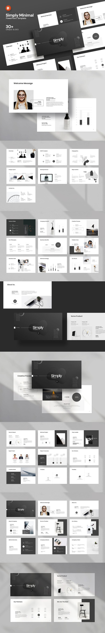 极简主义设计师必备PPT模板 (PPTX)