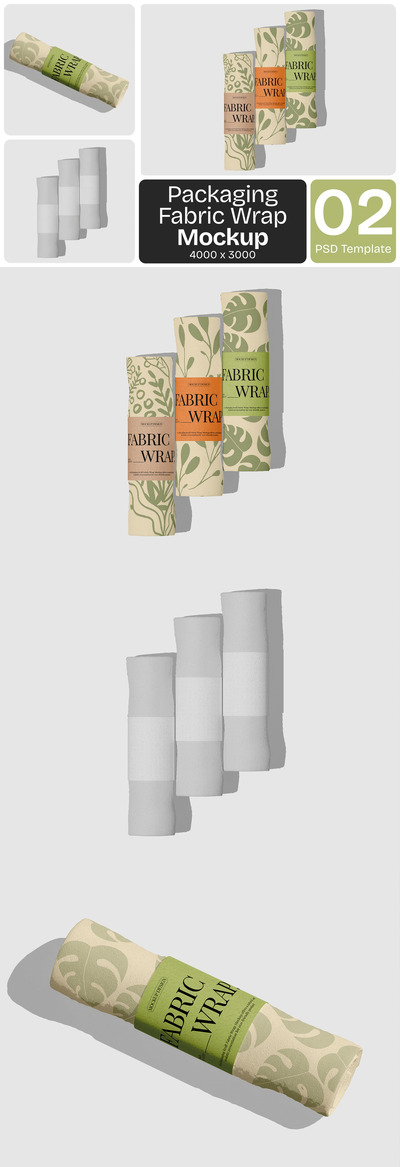 织物包装模型样机 (PSD)