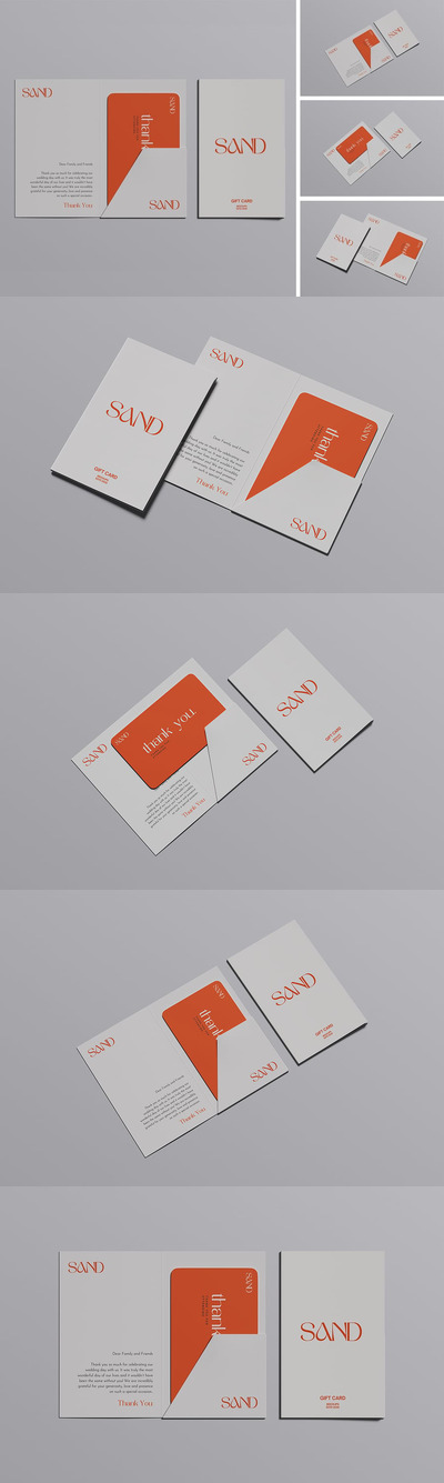 礼品卡模型样机 (PSD)