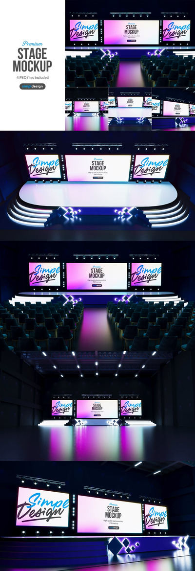 舞台模型样机 (PSD)