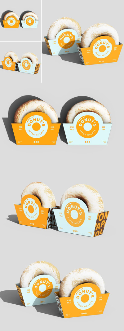 甜甜圈包装模型