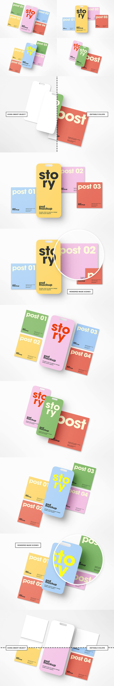 Instagram UI 帖子和故事模型