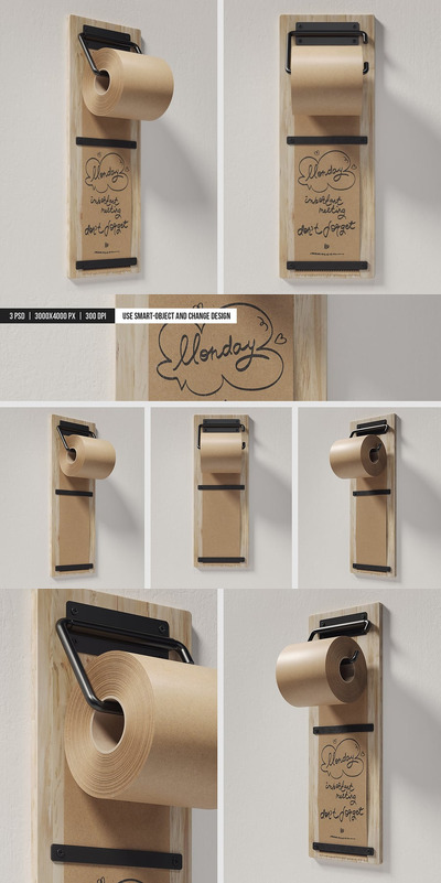 牛皮纸墙滚筒模型