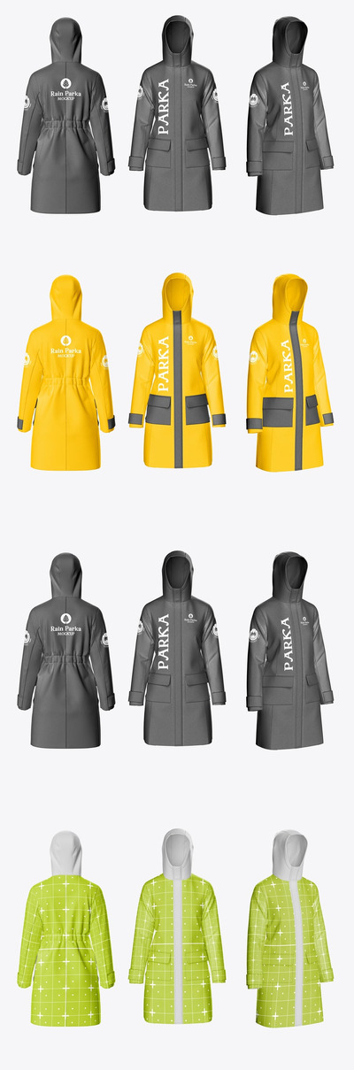 雨衣派克大衣样机