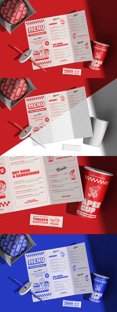 快餐菜单品牌模型