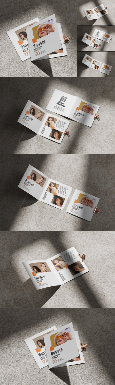 方形宣传册模型
