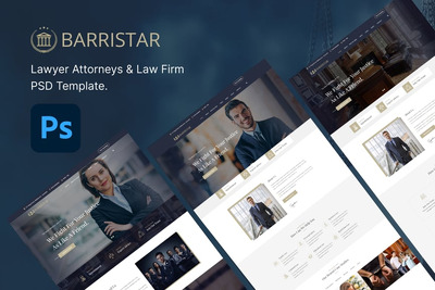 Barristar – 法律 PSD 模板