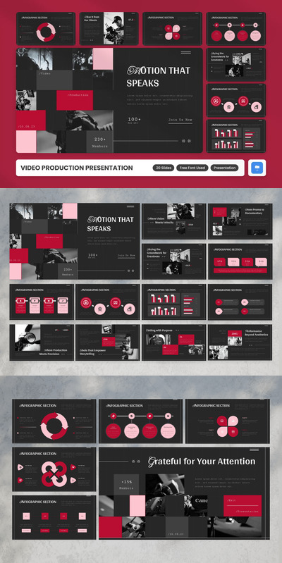 视频制作 Keynote 模板