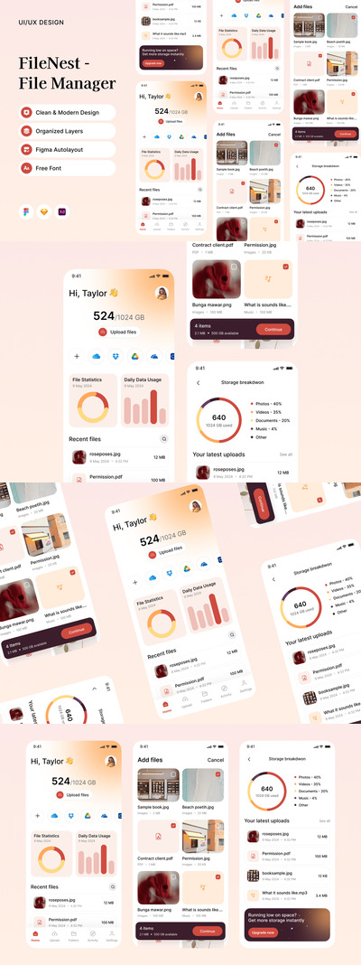 FileNest – 文件管理器移动应用程序
