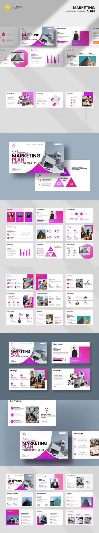 营销计划Google幻灯片模板