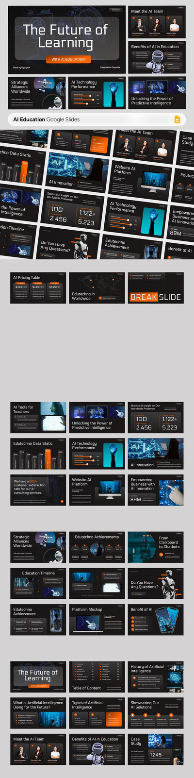 Edutechno – 人工智能教育 Google 幻灯片