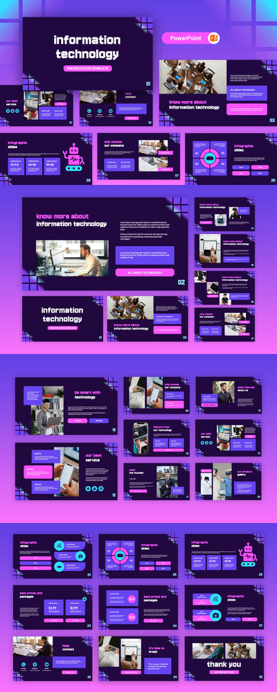 信息技术PowerPoint模板