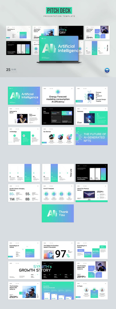 人工智能Deck Keynote模板