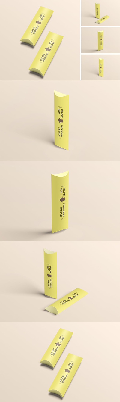 枕头盒包装模型