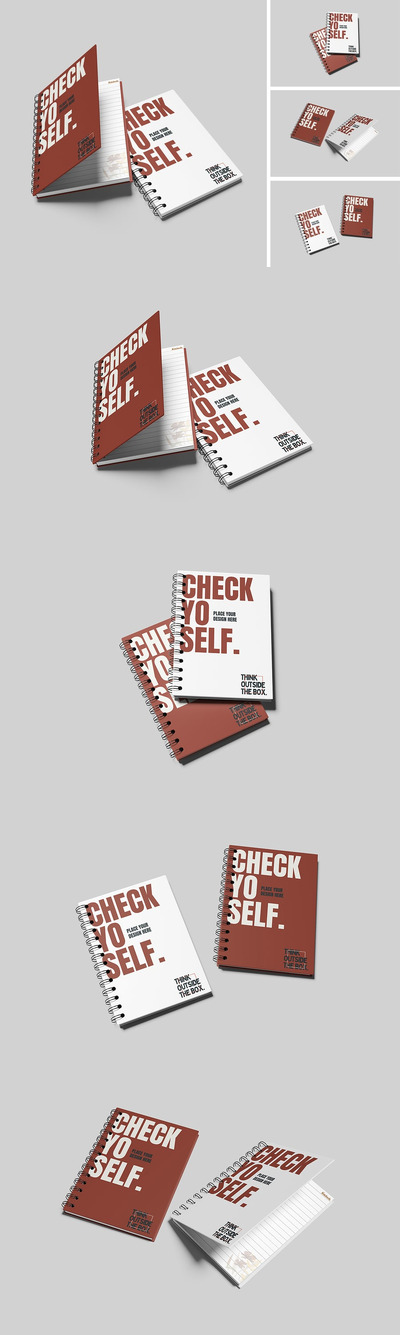 A5螺旋笔记本模型