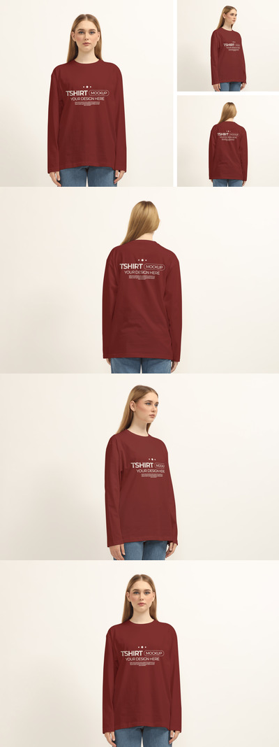 长袖T恤样机