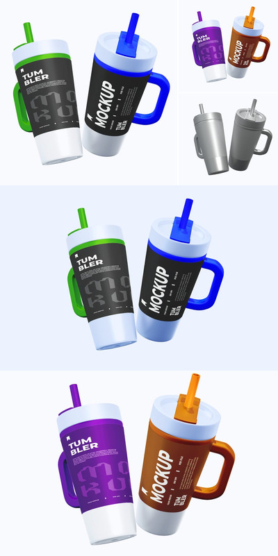 带手柄的玻璃杯模型