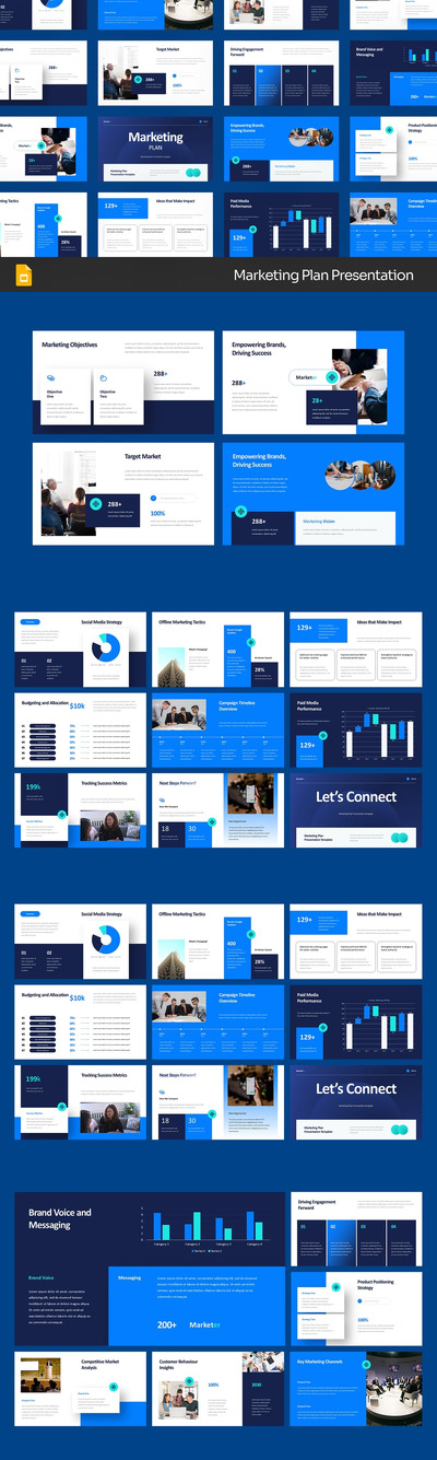 营销计划Google幻灯片