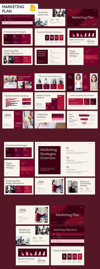 营销计划Google幻灯片