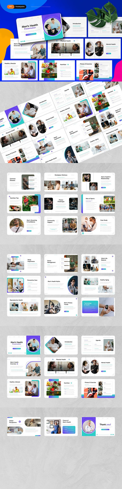 男性健康 PowerPoint