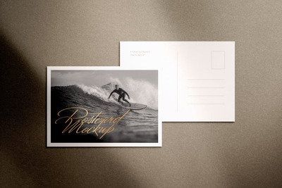 A6 明信片模型（带金箔）