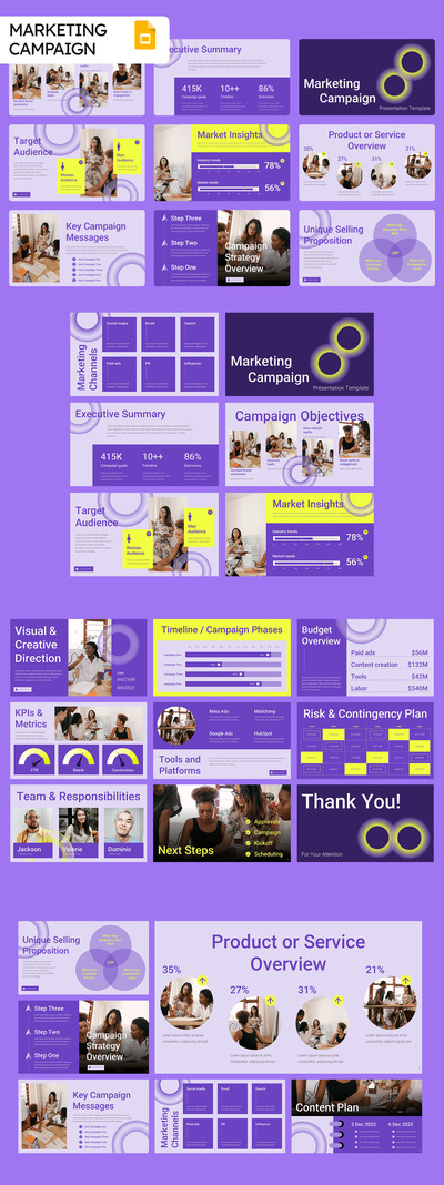 营销活动 Google 幻灯片