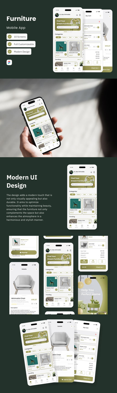 My Furni – 家具移动应用程序