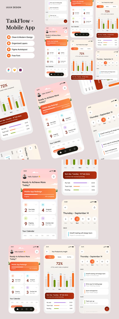 TaskFlow – 任务管理移动应用程序