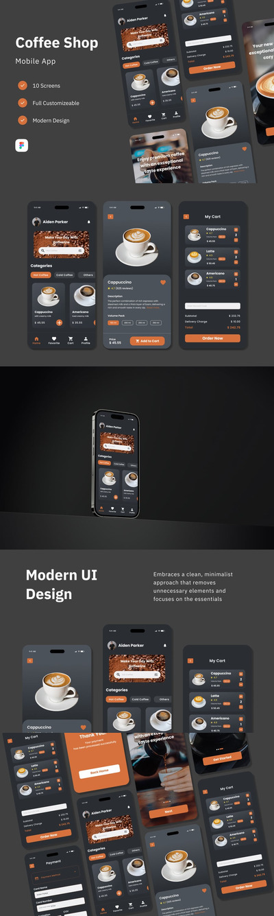 Cofeline – 咖啡店移动应用