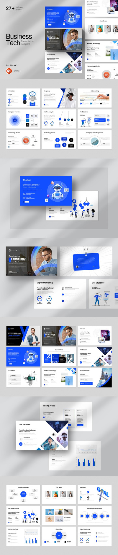 最佳技术 PowerPoint 演示模板